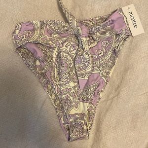 Montce high waisted bikini bottom